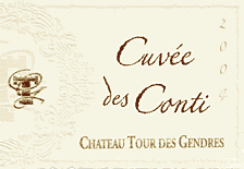 Château Tour des Gendres, Cuvée des Conti, Bergerac sec, Bergerac blanc